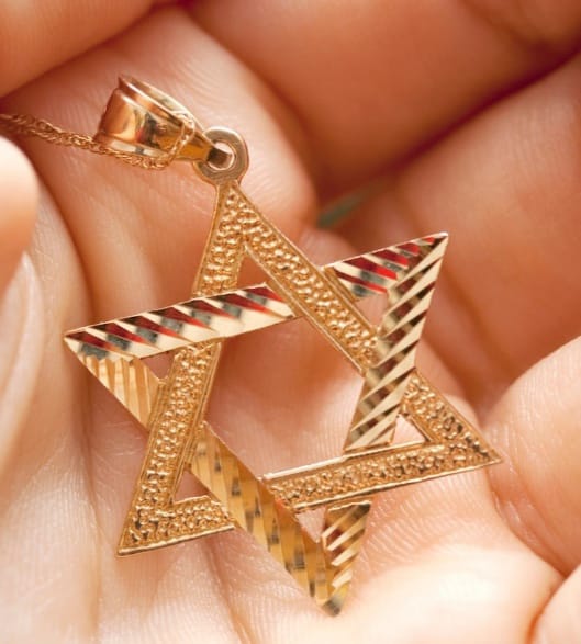 Gold Star of David pendant — Jewish heritage tour in Tangier